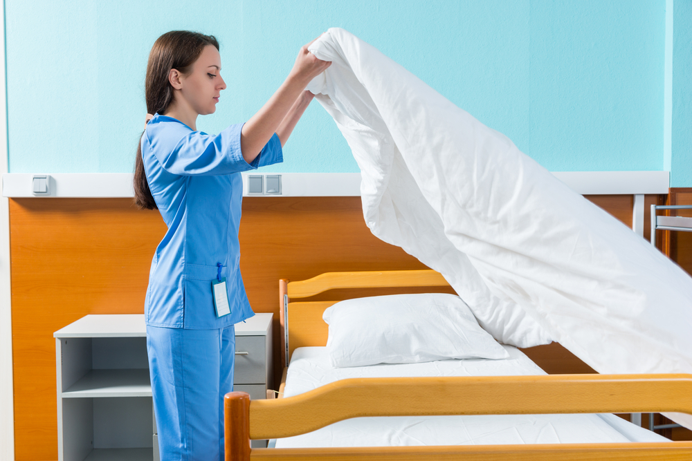 hospital bed sheet